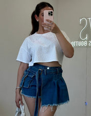 Zamira Rhinestone Crop Top
