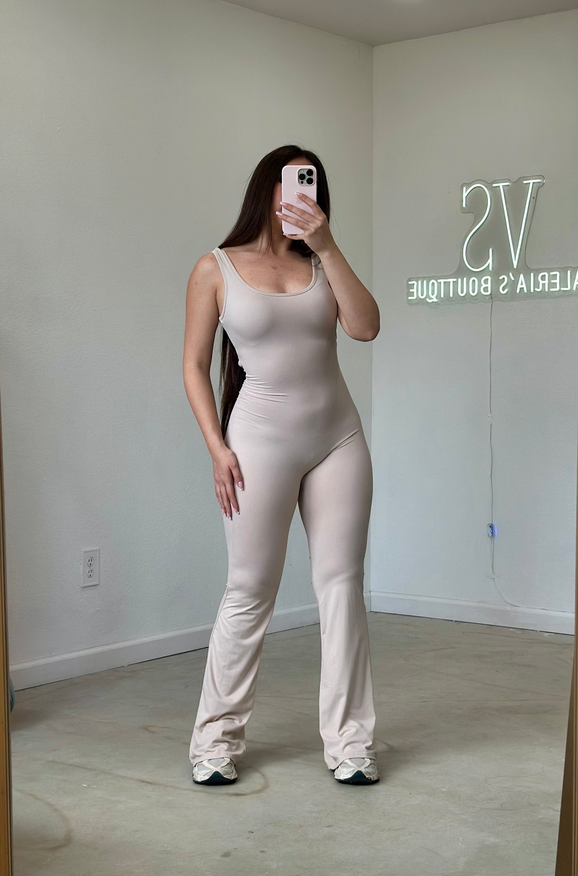 Elvira Jumpsuit (Oatmeal)