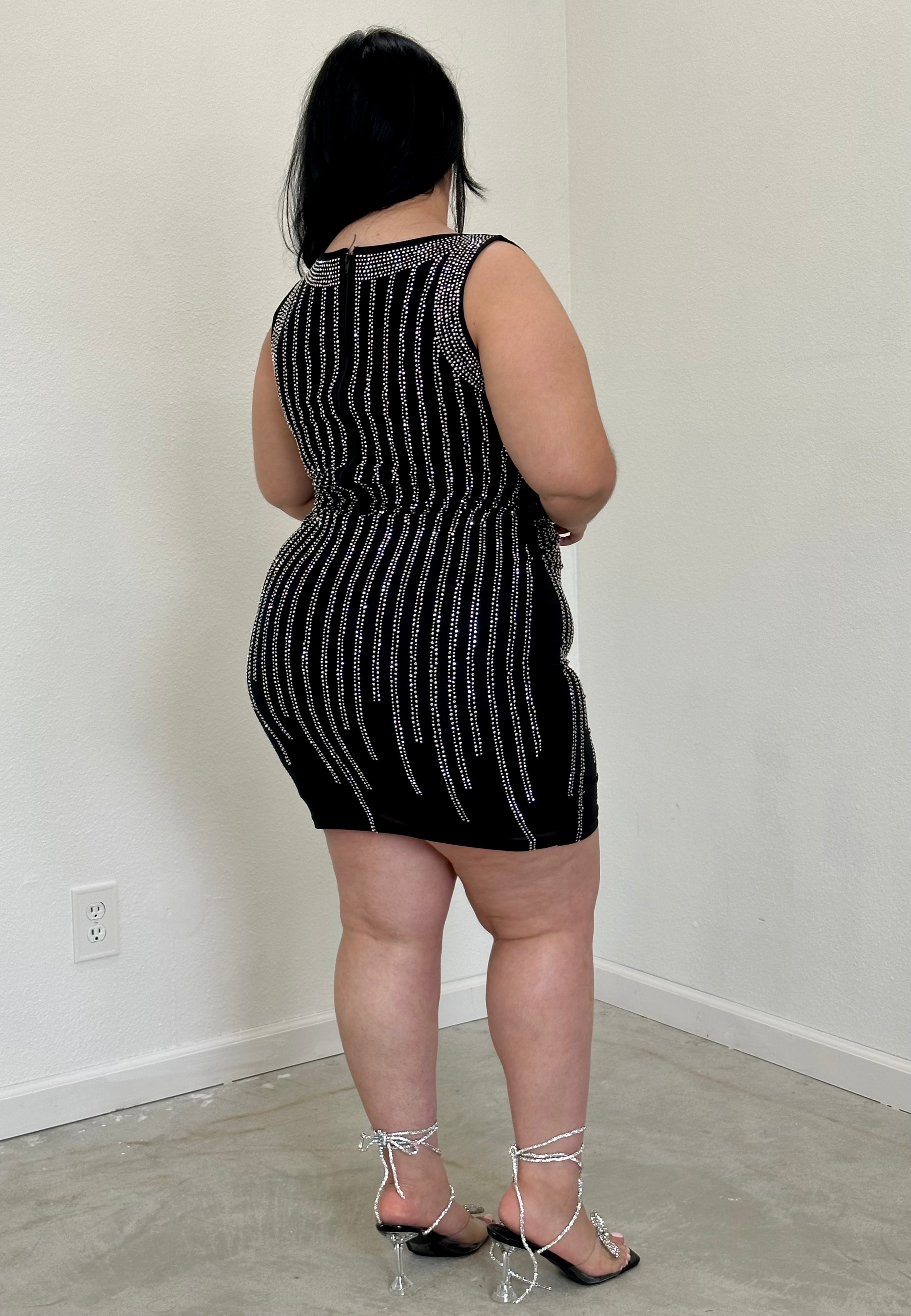 Renata Embellished Mini Dress (Black) Valeria'S Boutique Renata Embellished Mini Dress (Black) Valeria'S Boutique