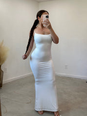 Valerie Cami Maxi Dress (White)