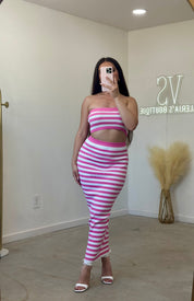 Stasie Striped Skirt Set