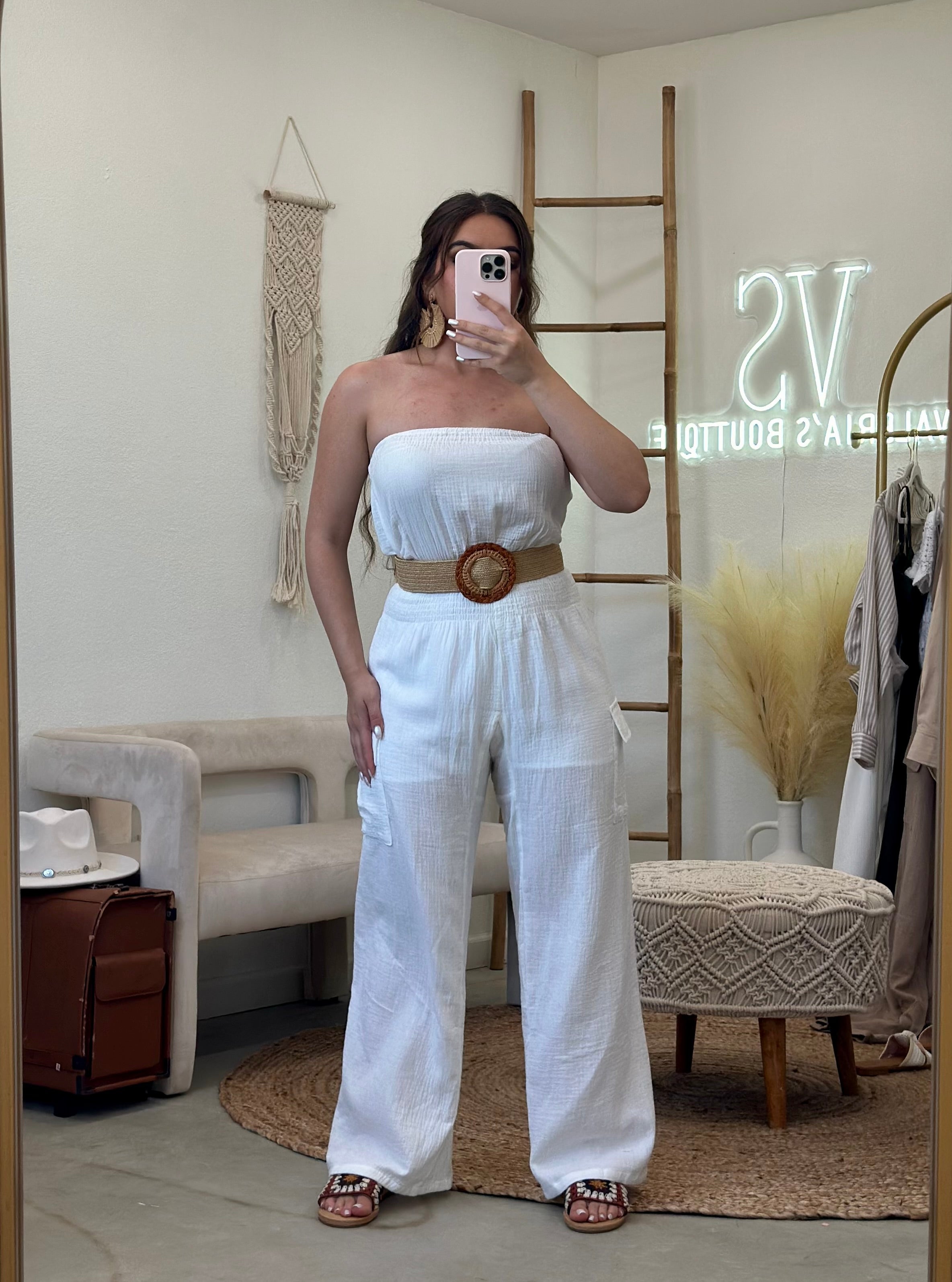 Sayulita Jumpsuit (Off White)