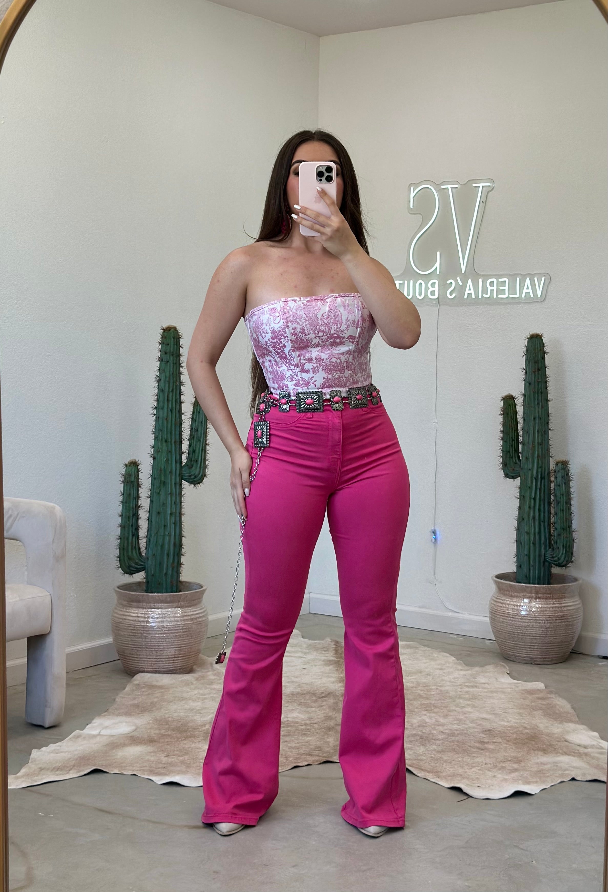 Florence Corset Top (Pink)