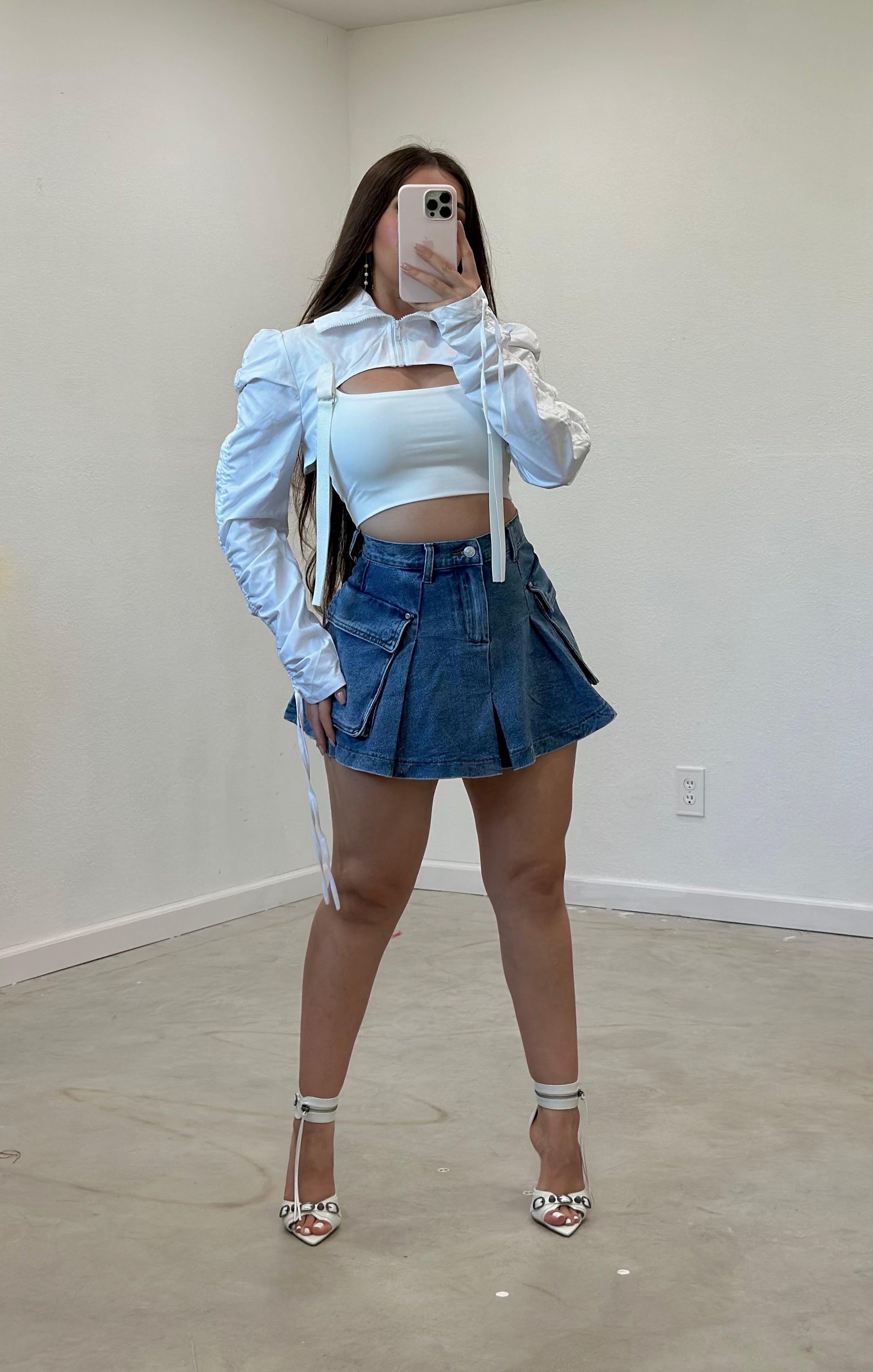 Ashley Denim Mini Skirt