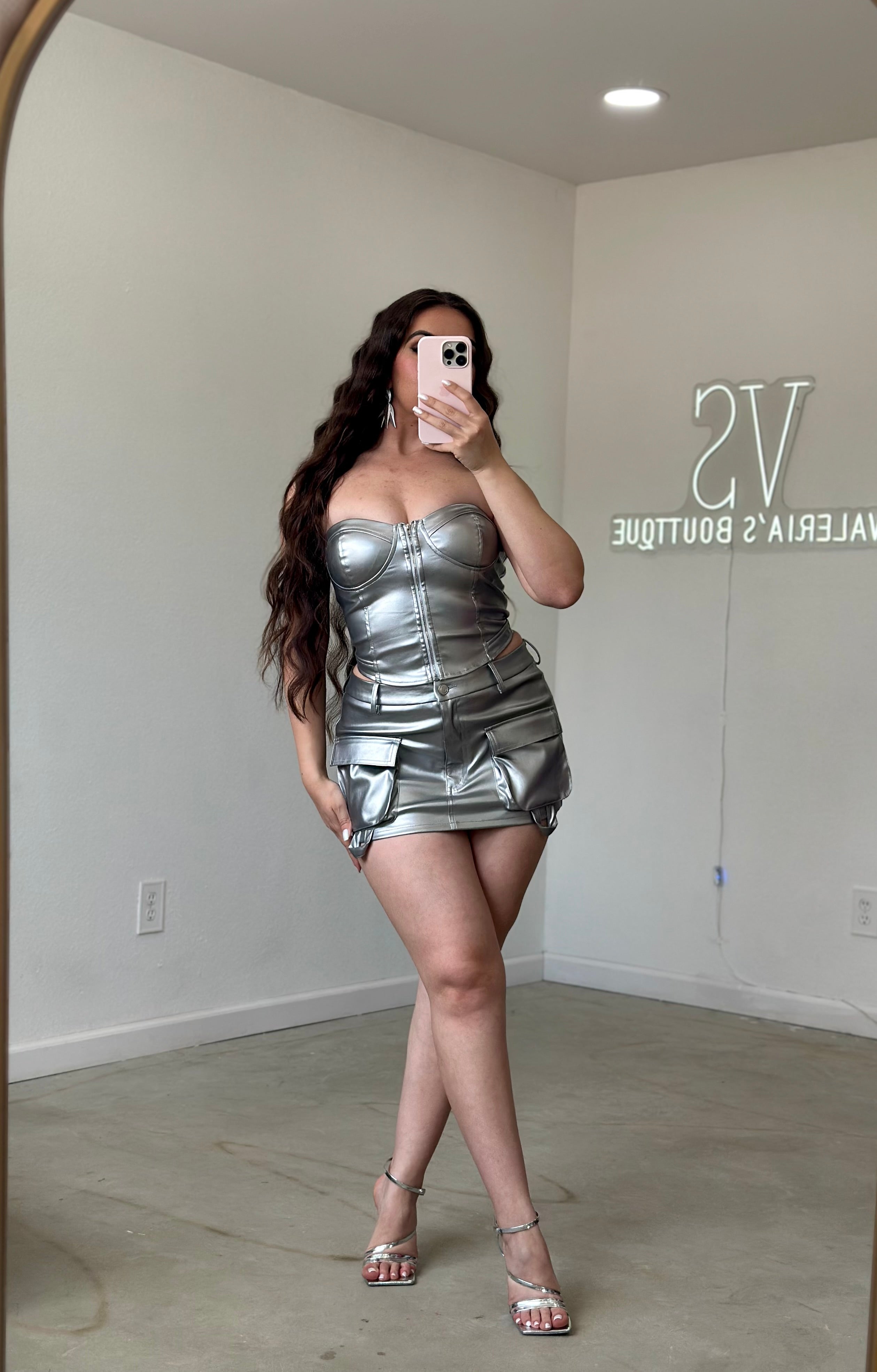 Rockstar Leather Mini Skirt