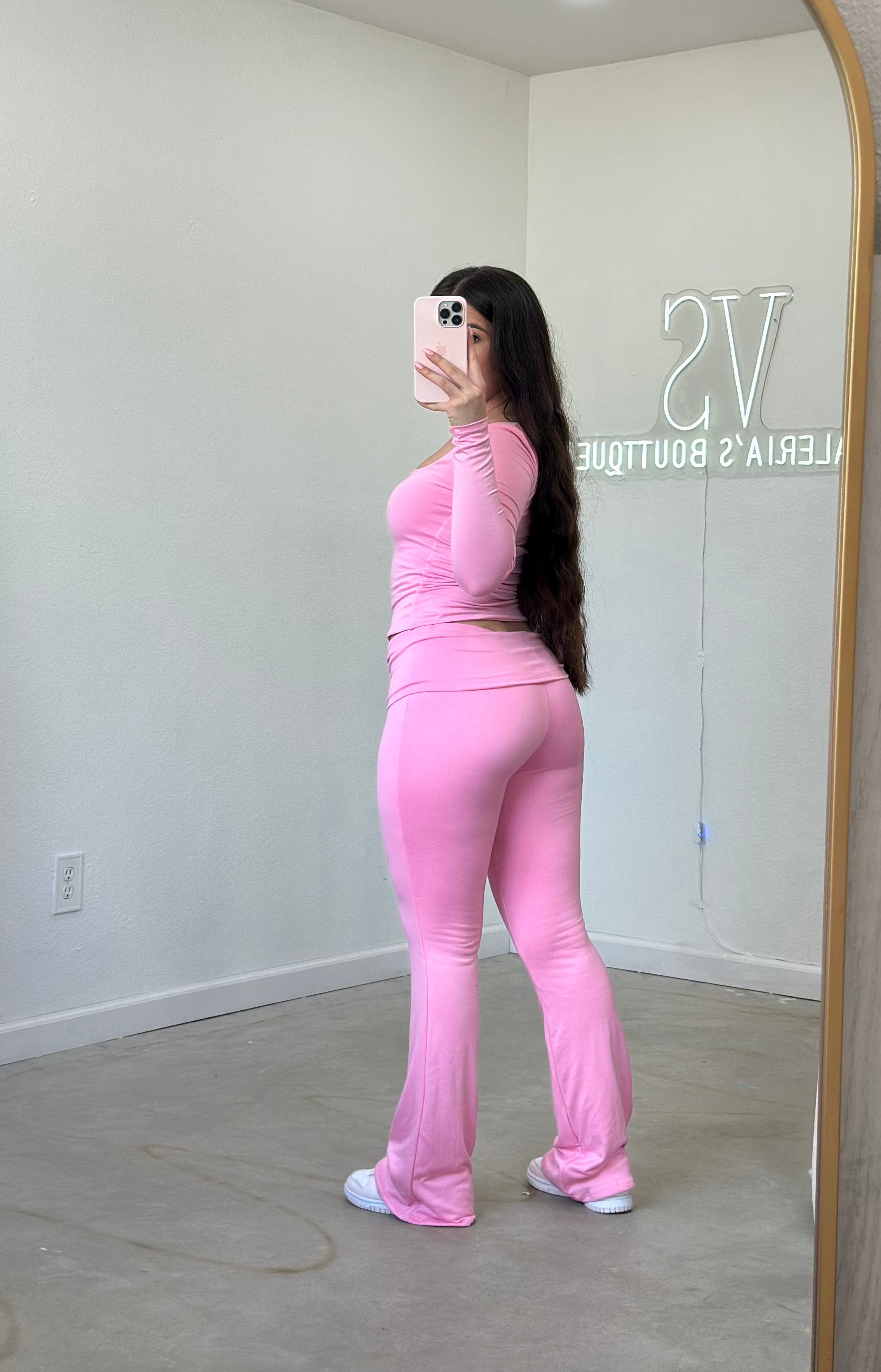 Valerie Flare Pants (Light Pink)