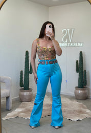 Azul Mi Rey High Rise Flare Jeans