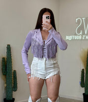 Jaqueline Suede Fringe Jacket