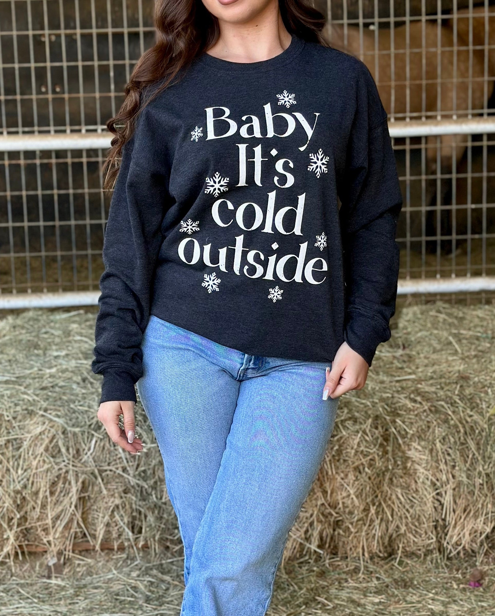 Baby It's Cold Outside Sweatshirt (Black)