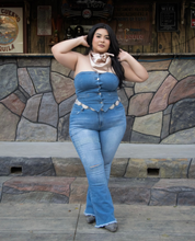 Rosalia High Rise Flare Jeans (Light) - Long Length 34" Inseam