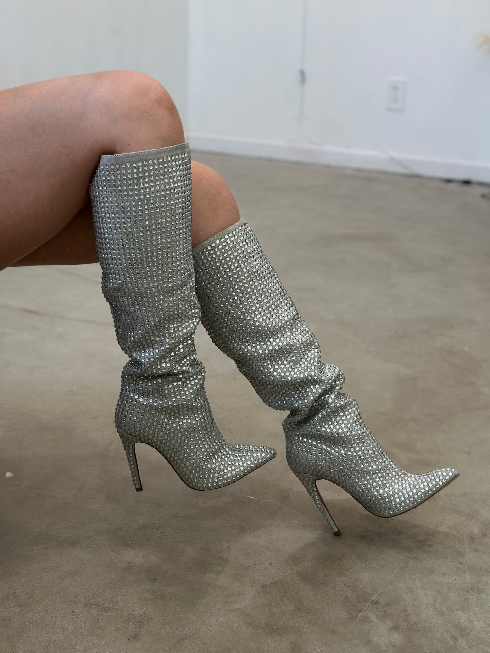 Rockstar Rhinestone Boots – Valeria'S Boutique - Main Image