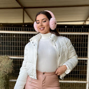 Frosty Sherpa Earmuffs (Pink)