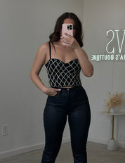 Calista Bustier Top (Black)