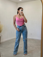 Angie Crop Top (Pink)