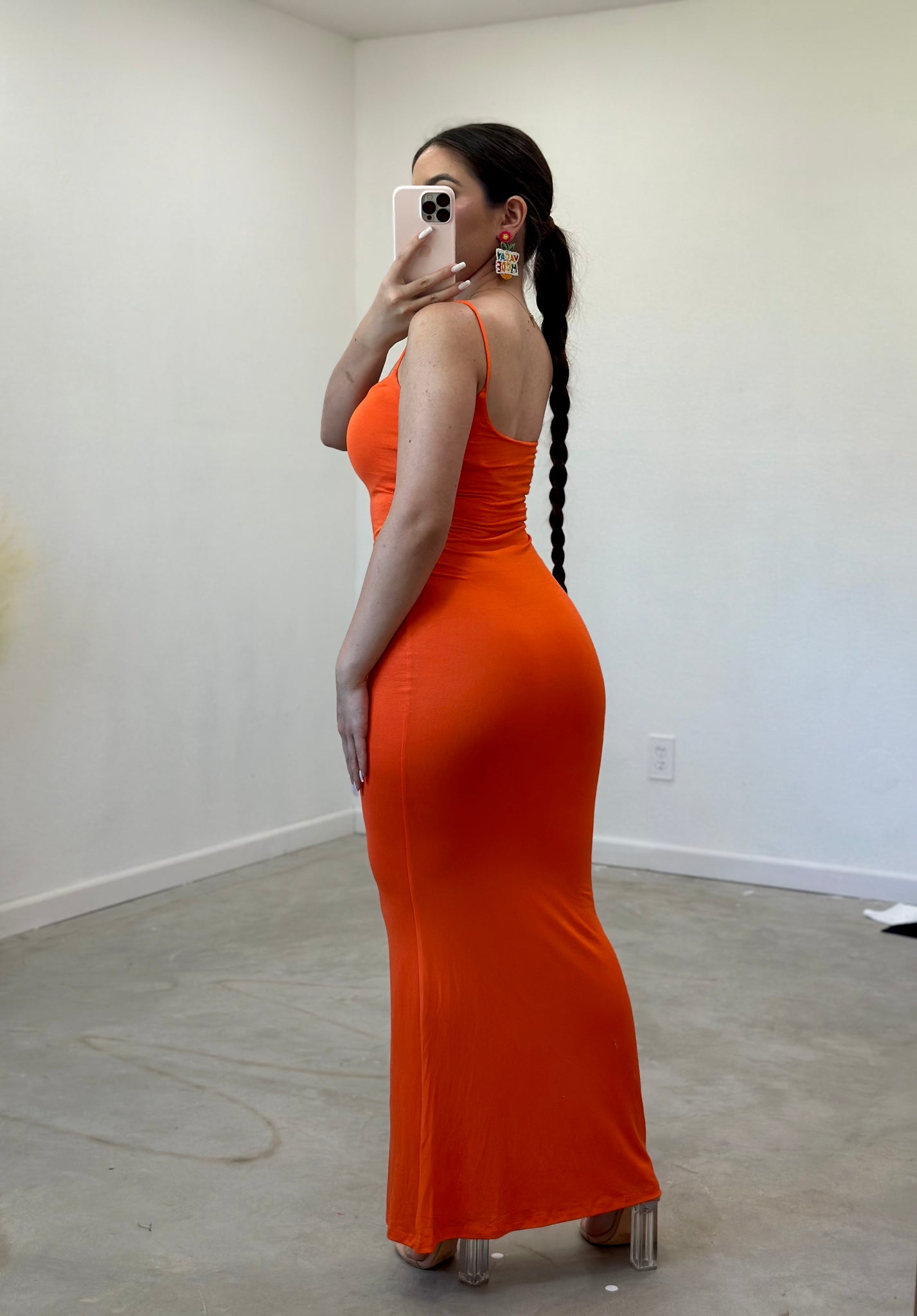 Valerie Cami Maxi Dress (Orange)