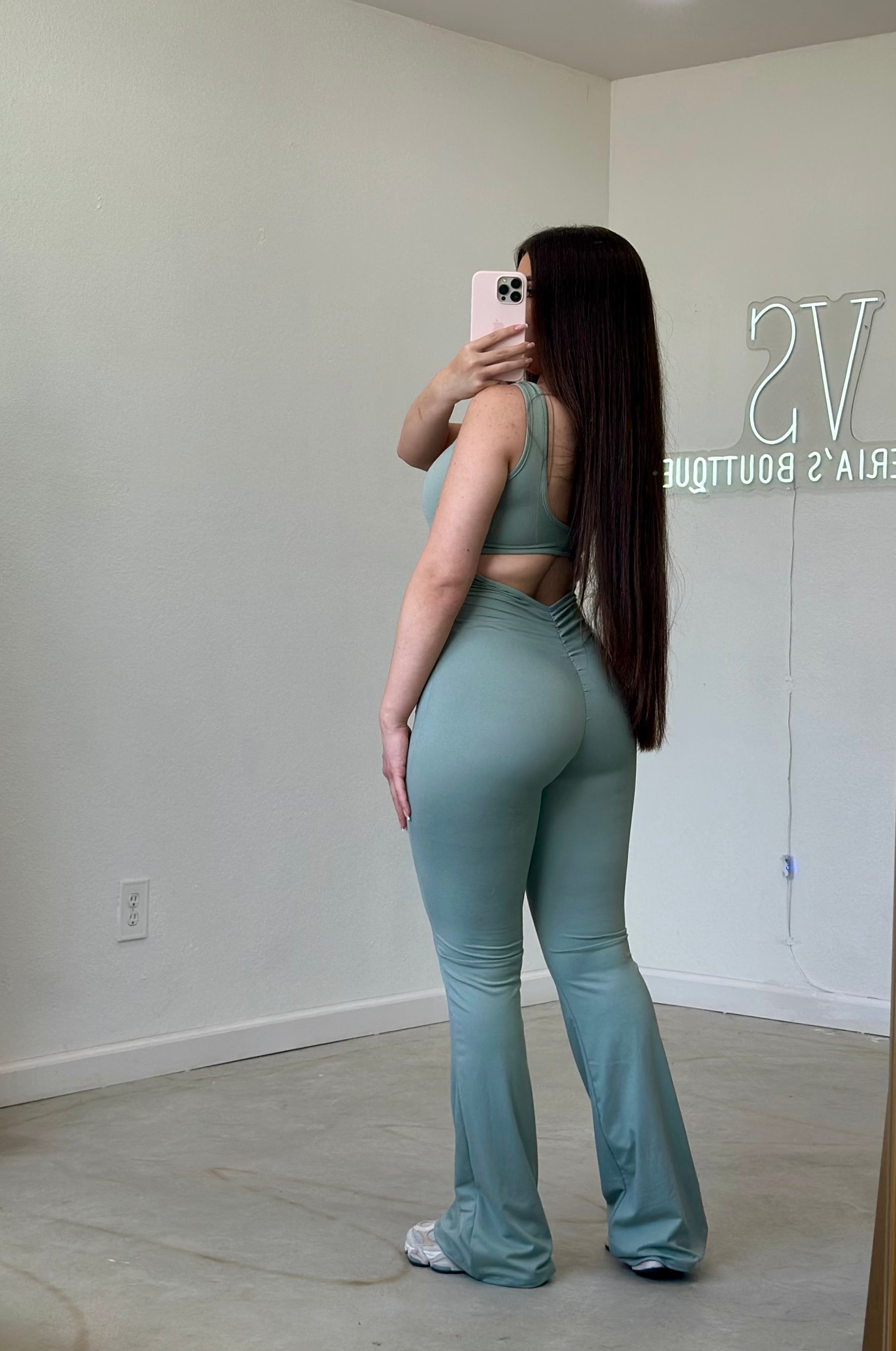 Elvira Jumpsuit (Sage)