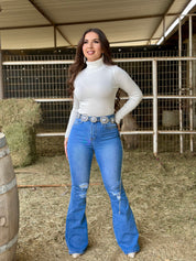 Melany High Rise Flare Jeans