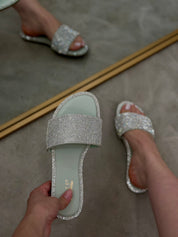 Brittany Embellished Sandals (Mint)