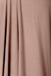 Nora Ribbed Maxi Dress (Taupe)