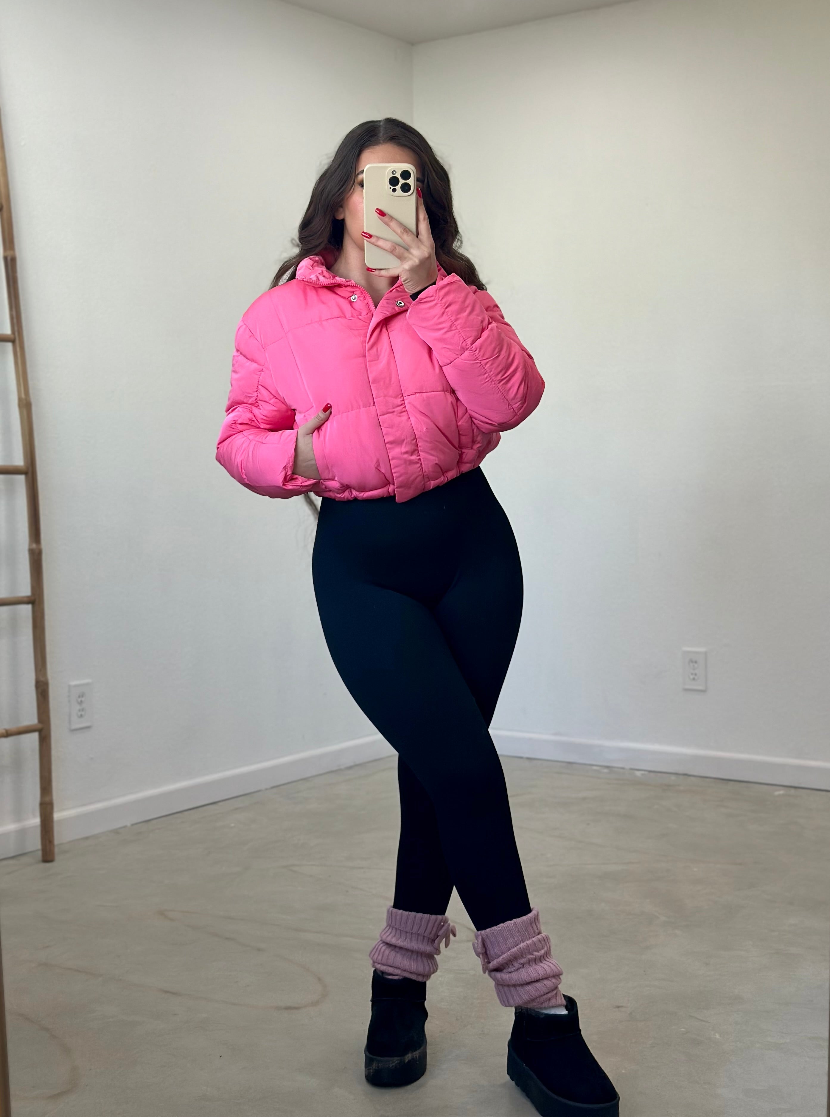 Pa'l Baile Puffer Jacket (Pink) – Valeria'S Boutique