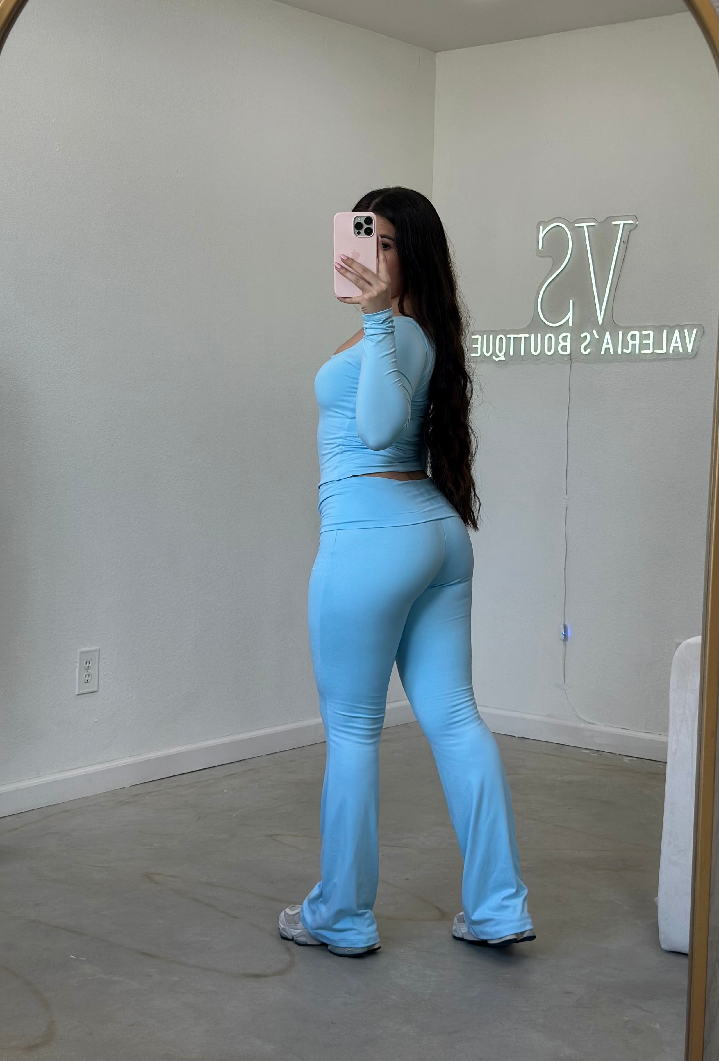 Valerie Flare Pants (Baby Blue)