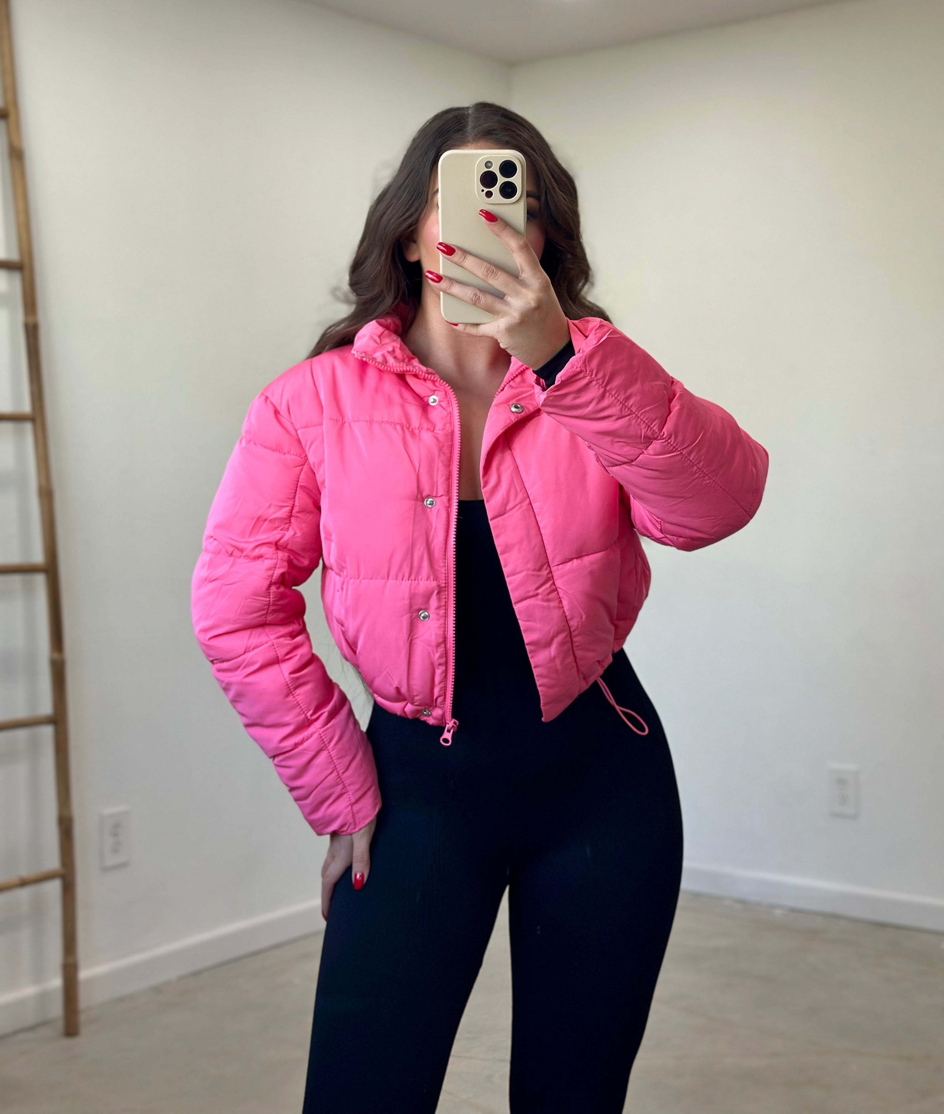 Pa'l Baile Puffer Jacket (Pink)