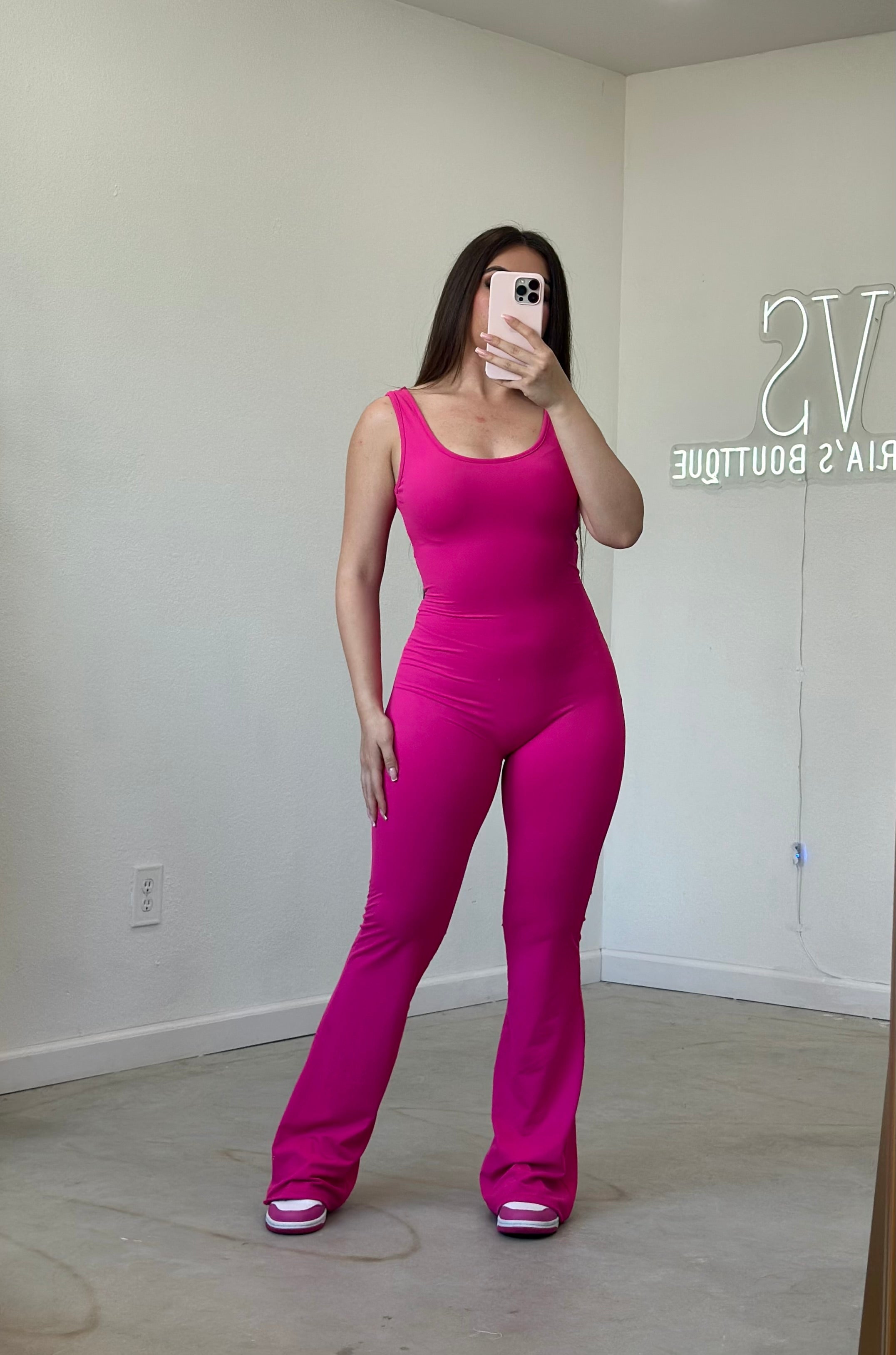 Elvira Jumpsuit (Fuchsia)