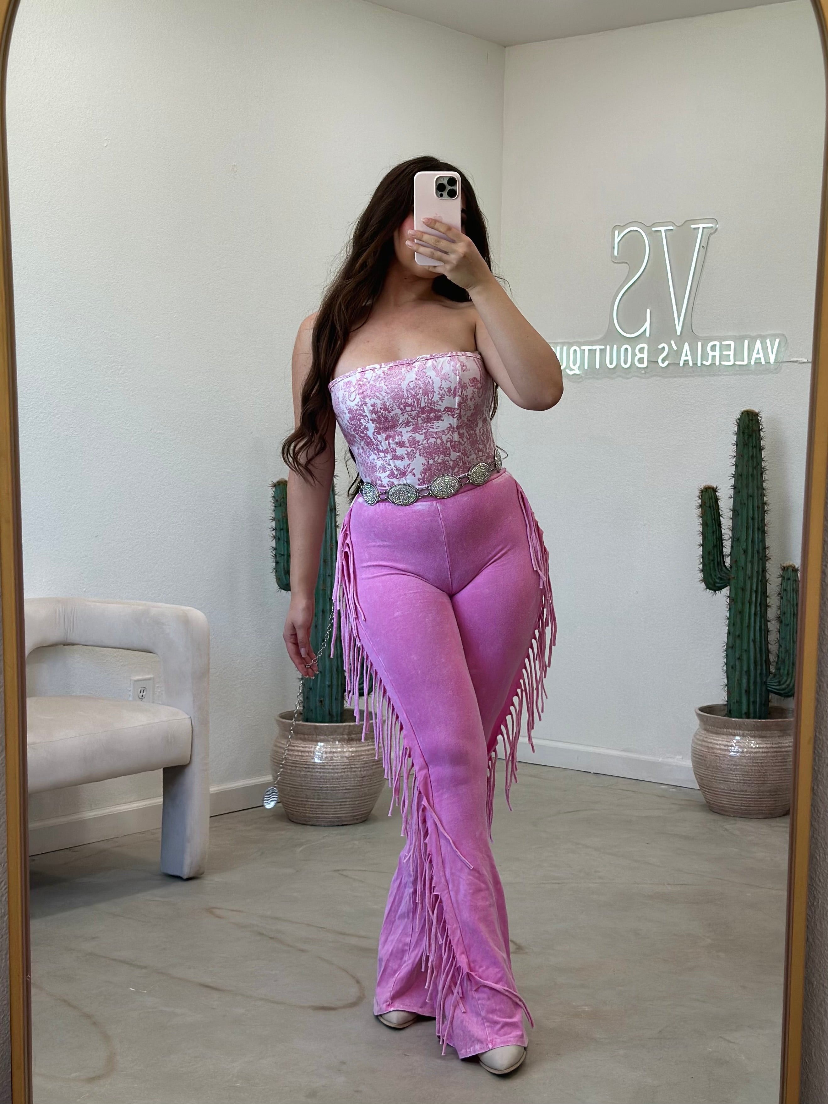 Florence Corset Top (Pink)