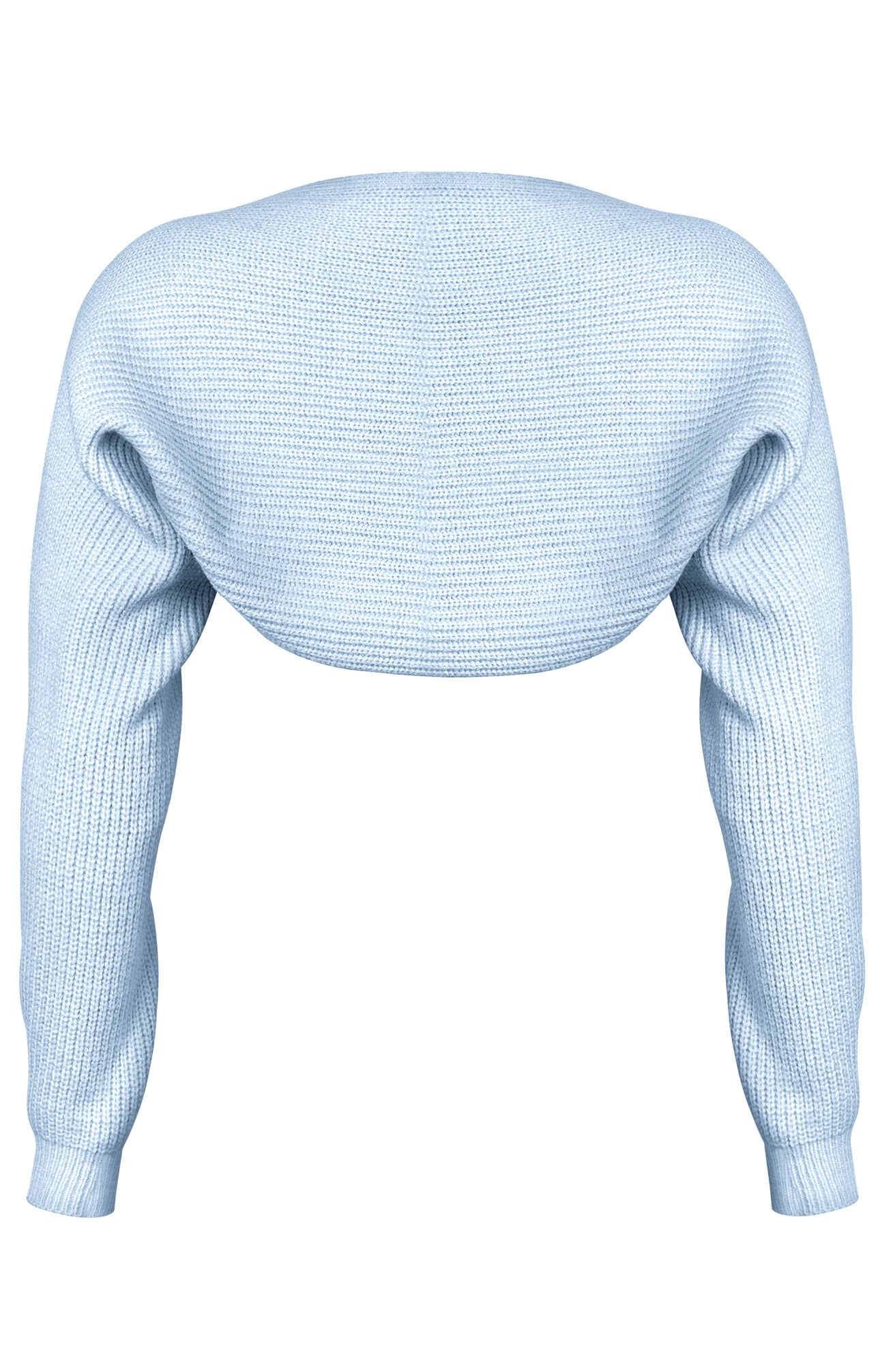 Rosselyn Knit Bolero Top (Light Blue)