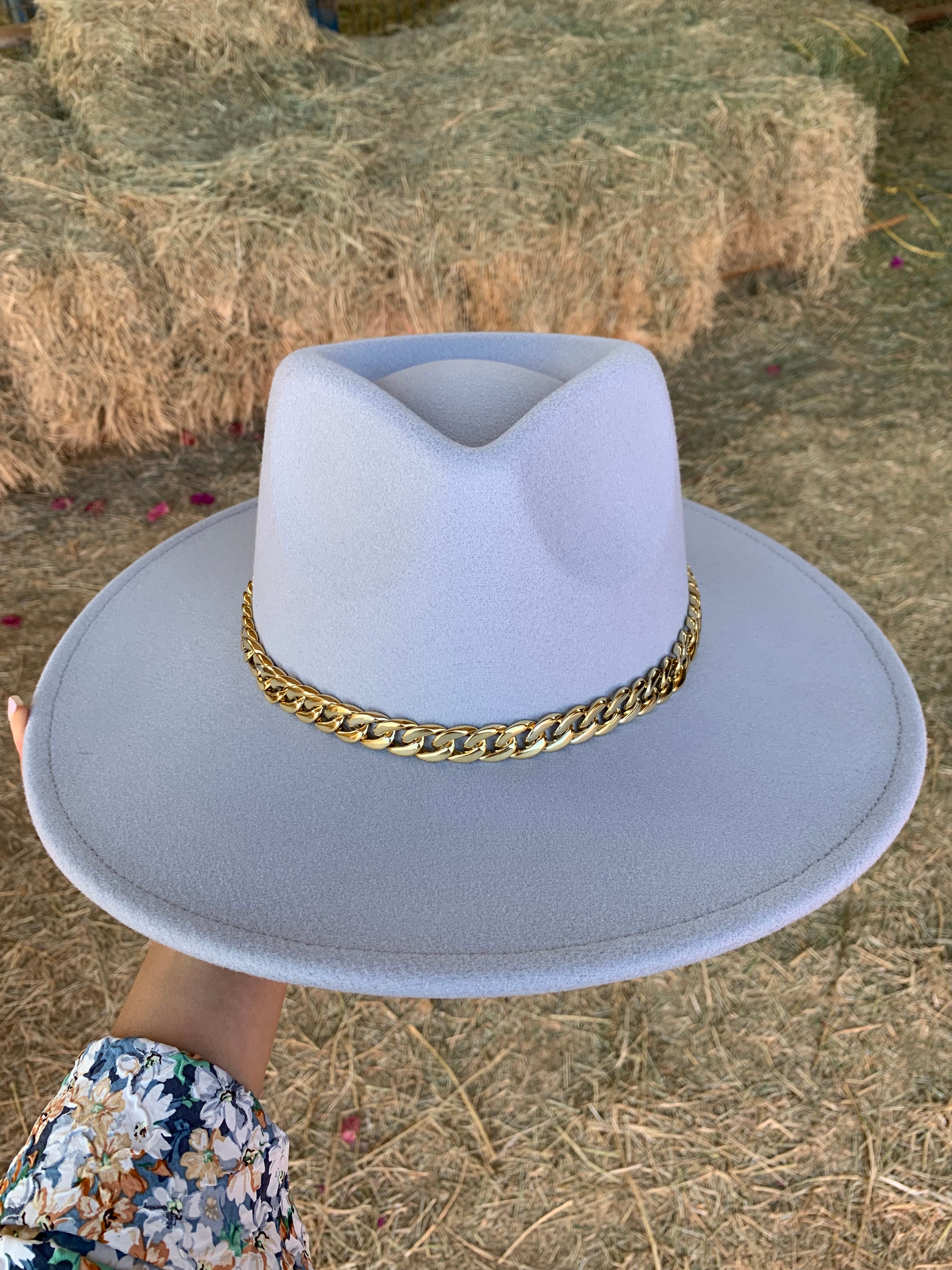 Ximena Hat (Blue/Grey)