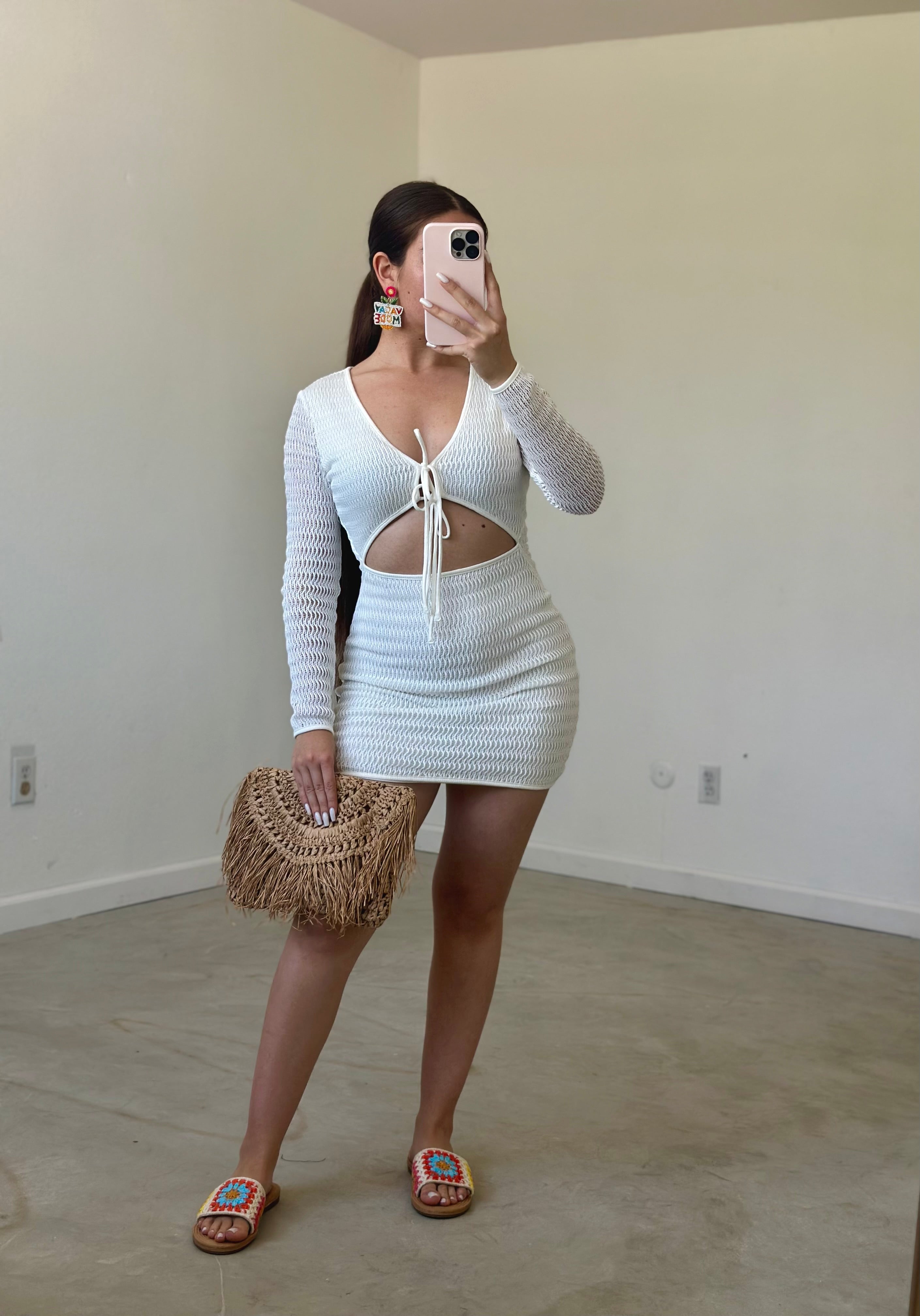 Isla Crochet Mini Dress