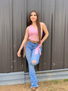 Rosalia High Rise Flare Jeans (Light) - Long Length 34" Inseam - Valeria'S Boutique 