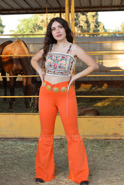Media Naranja High Rise Bell Bottom Jeans