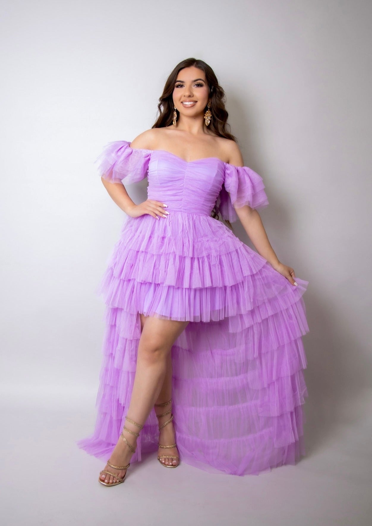 Fairytale Princess Tulle Maxi Dress (Rapunzel Lavender)