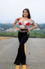 Chula Vista High Rise Flare Jeans (Black)