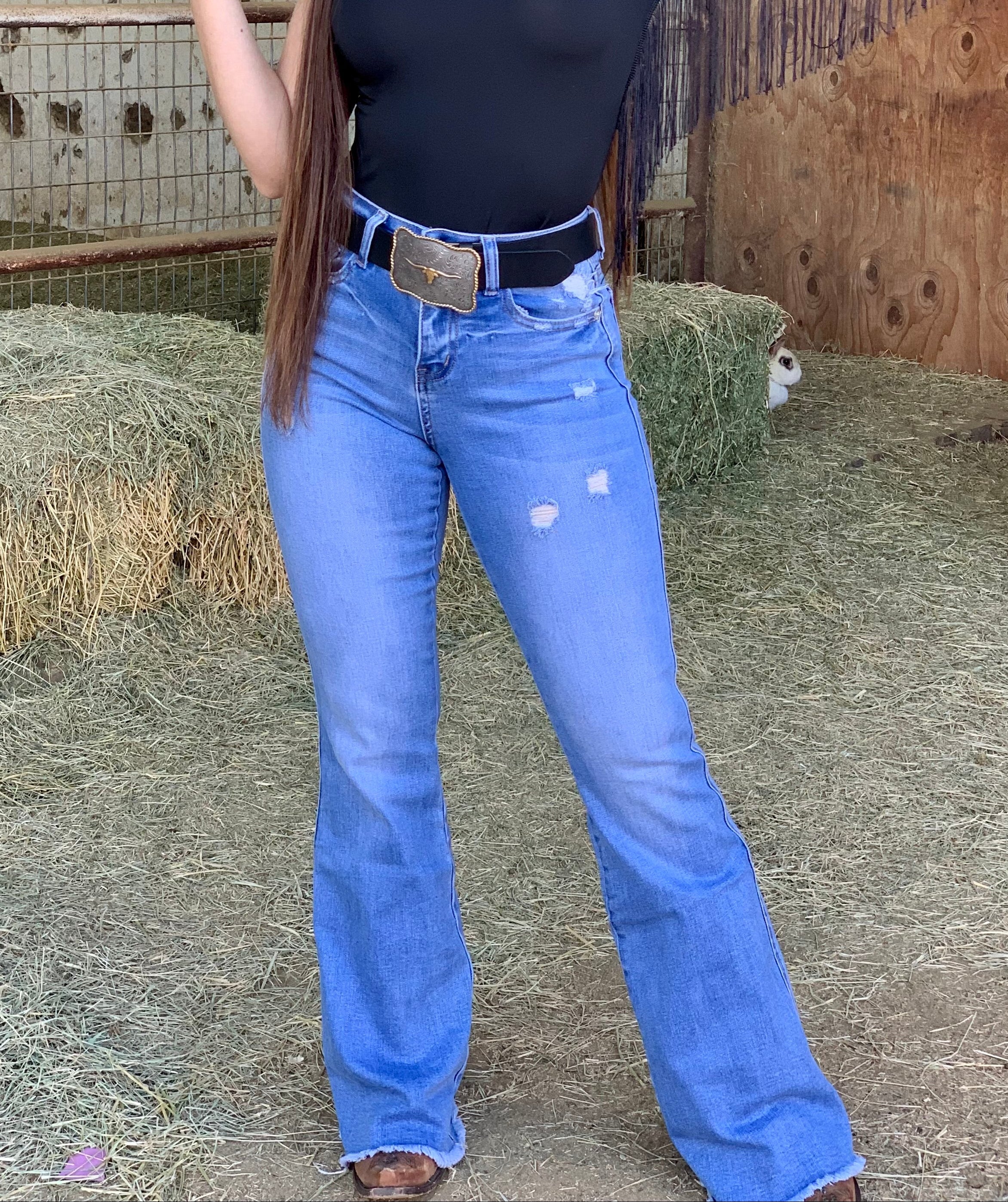 Muchacha Chida High Flare Jeans - Long Length 34" Inseam