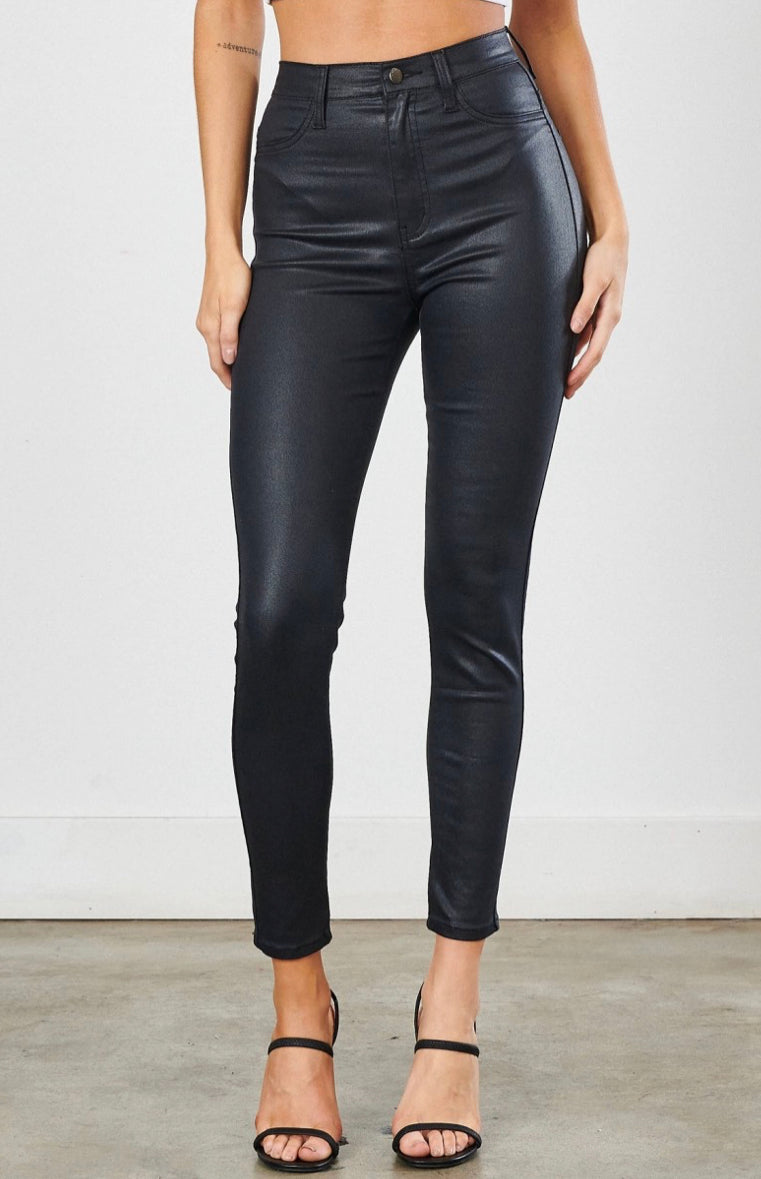 Kim Leather Skinny Pants