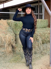 Kim Leather Skinny Pants