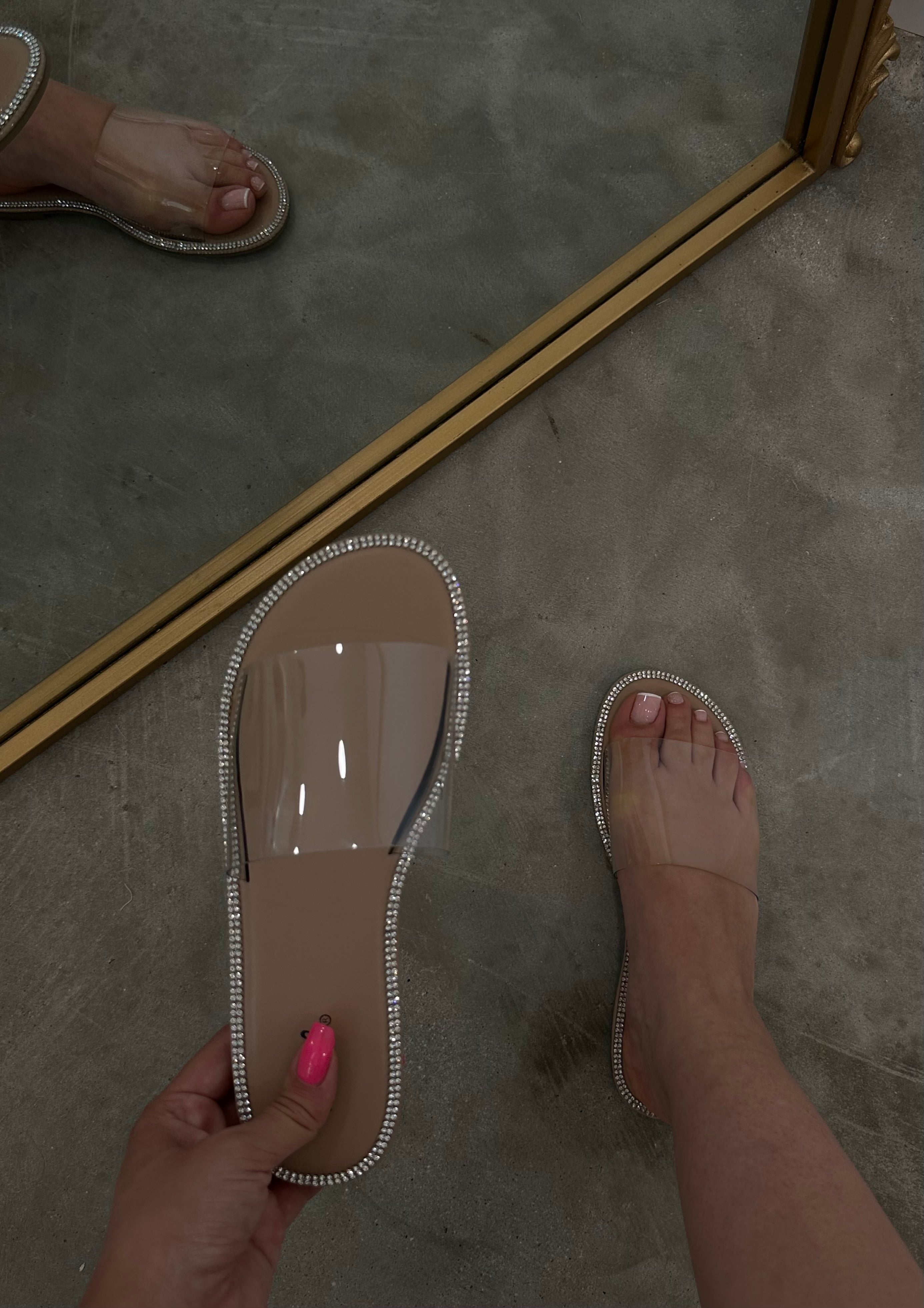 Summer Glam Sandals (Clear)