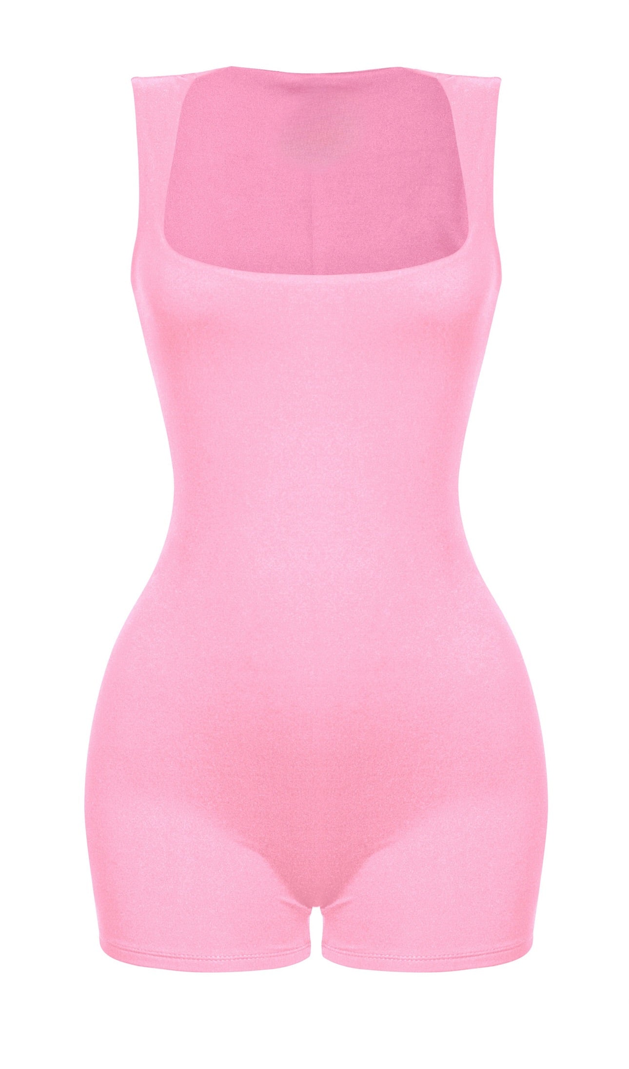 Valerie Sleveless Scoop Neck Romper (Pink)