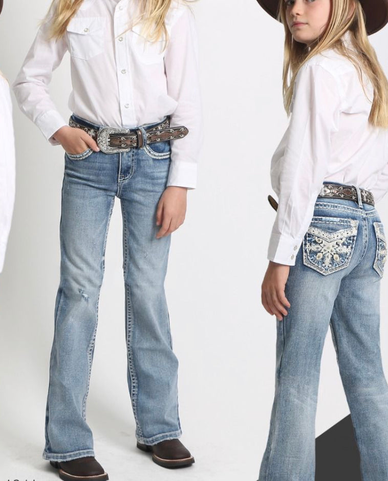 Girl S75 Bling Bootcut Jeans