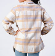 Hazel Wool Plaid Shacket (Lavender)