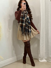 School Girl Pleated Skirt (Nude)