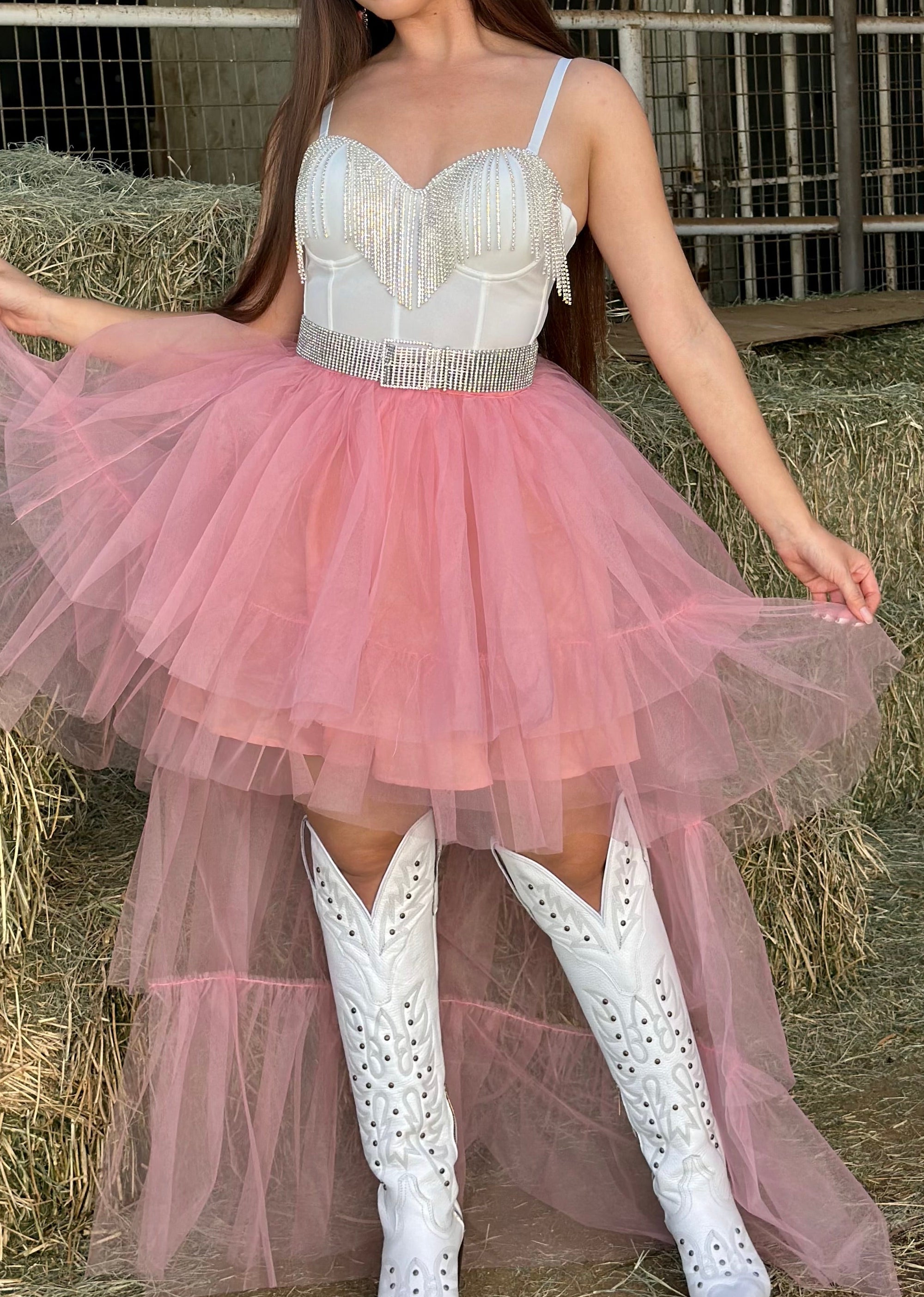 Ballerina High Low Tulle Skirt