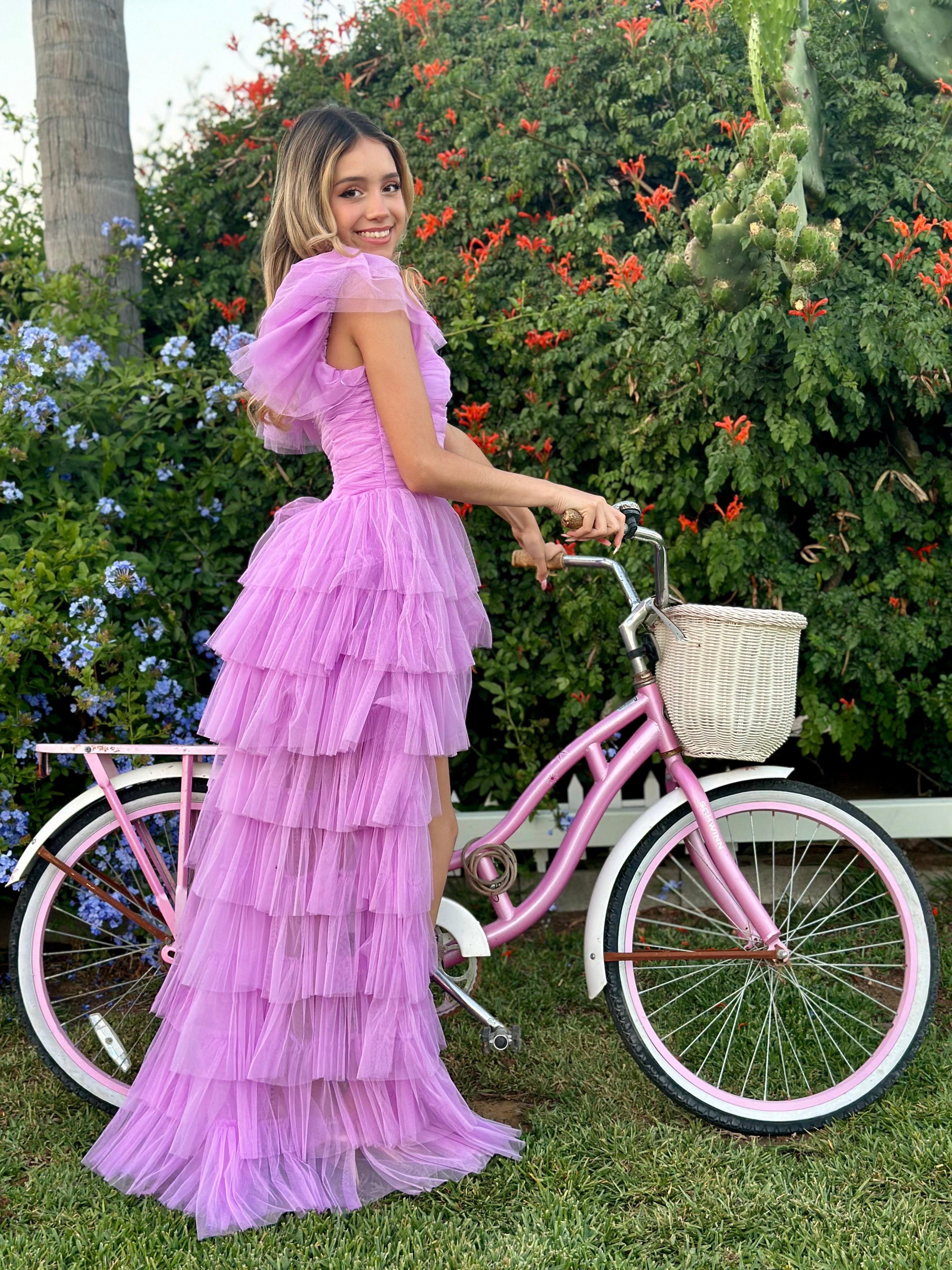 Fairytale Princess Tulle Maxi Dress (Rapunzel Lavender)