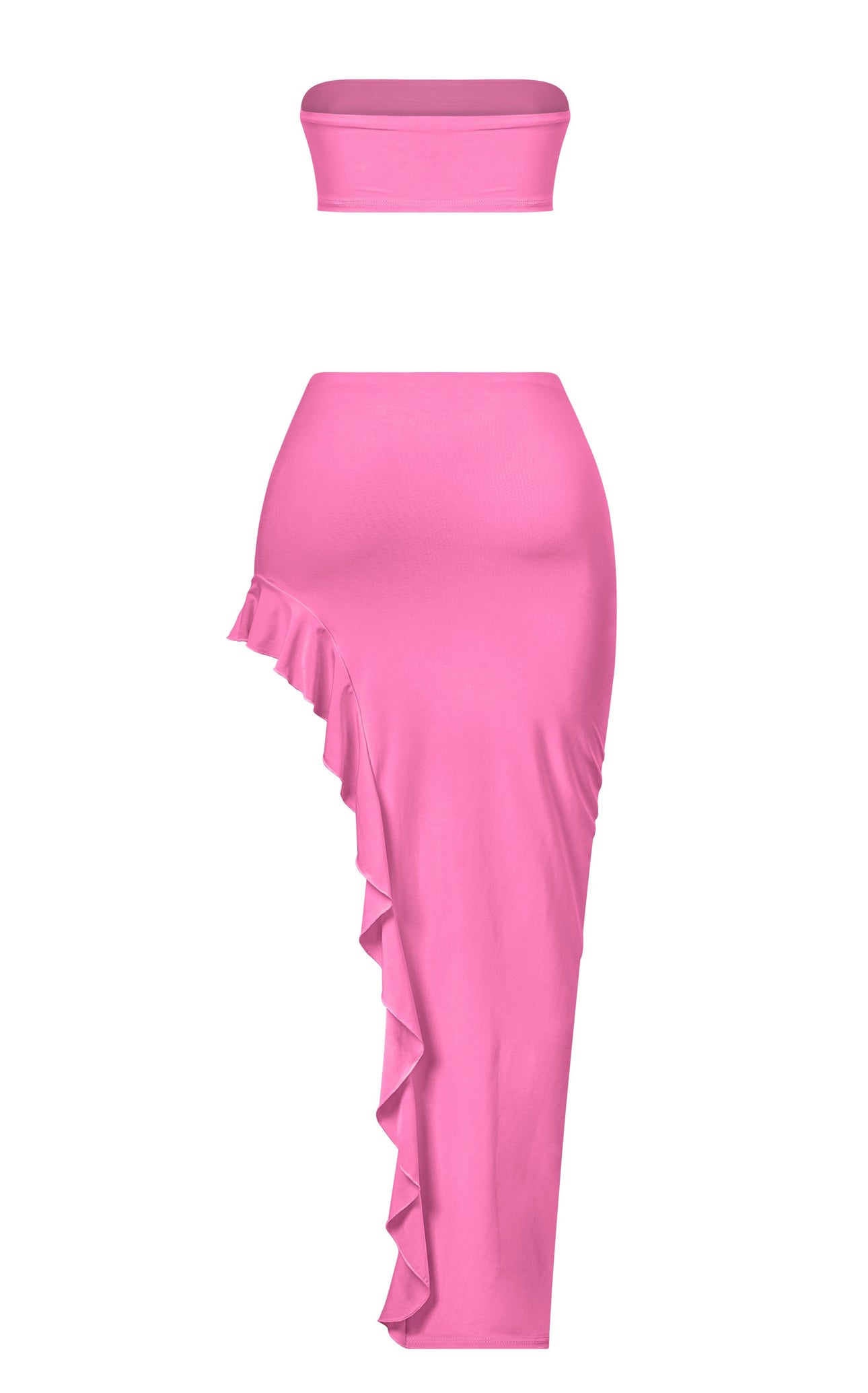 Naylea Ruffled Skirt Set (Pink)