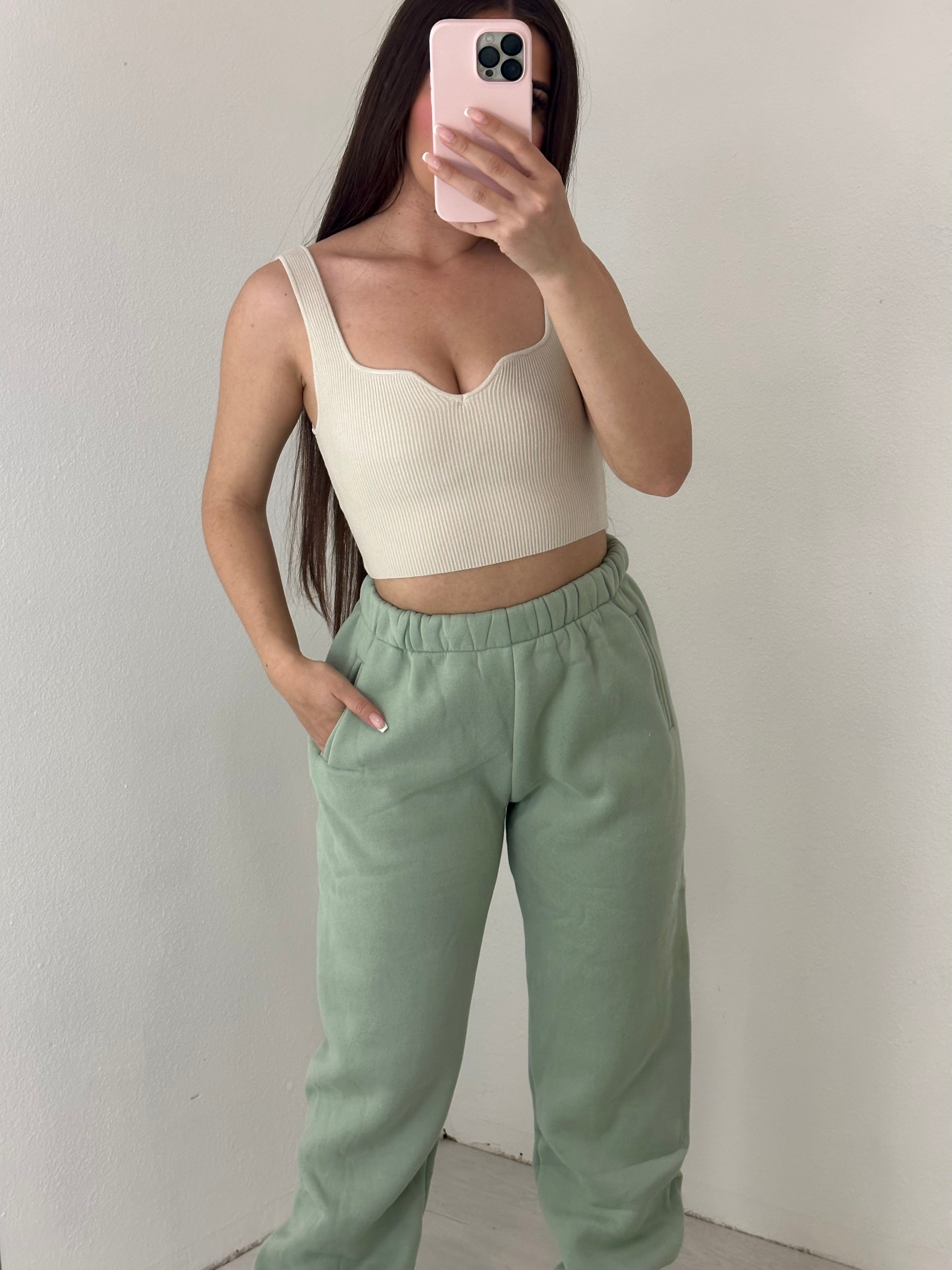 Cindy Ribbed Top (Cream)