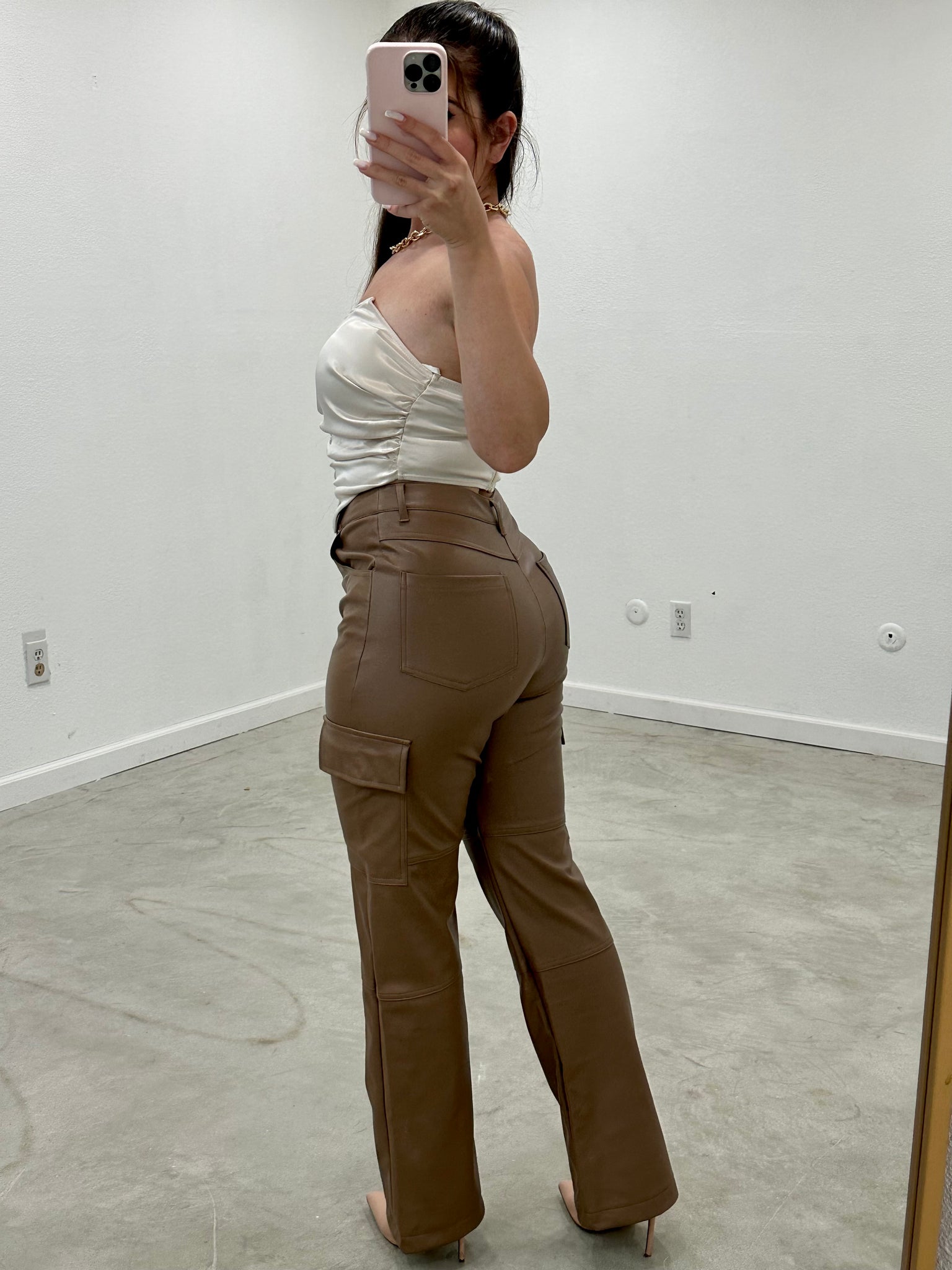 Becky Cargo Pants (Latte)