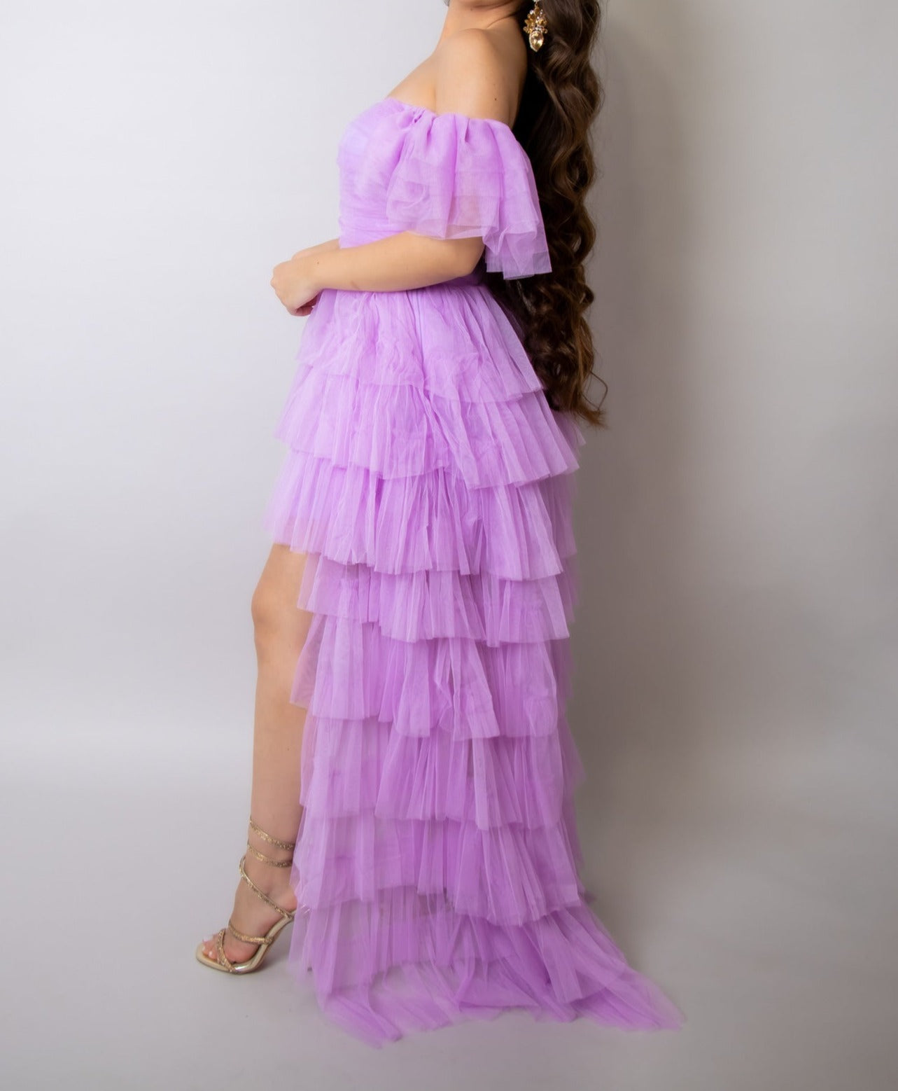 Fairytale Princess Tulle Maxi Dress (Rapunzel Lavender)