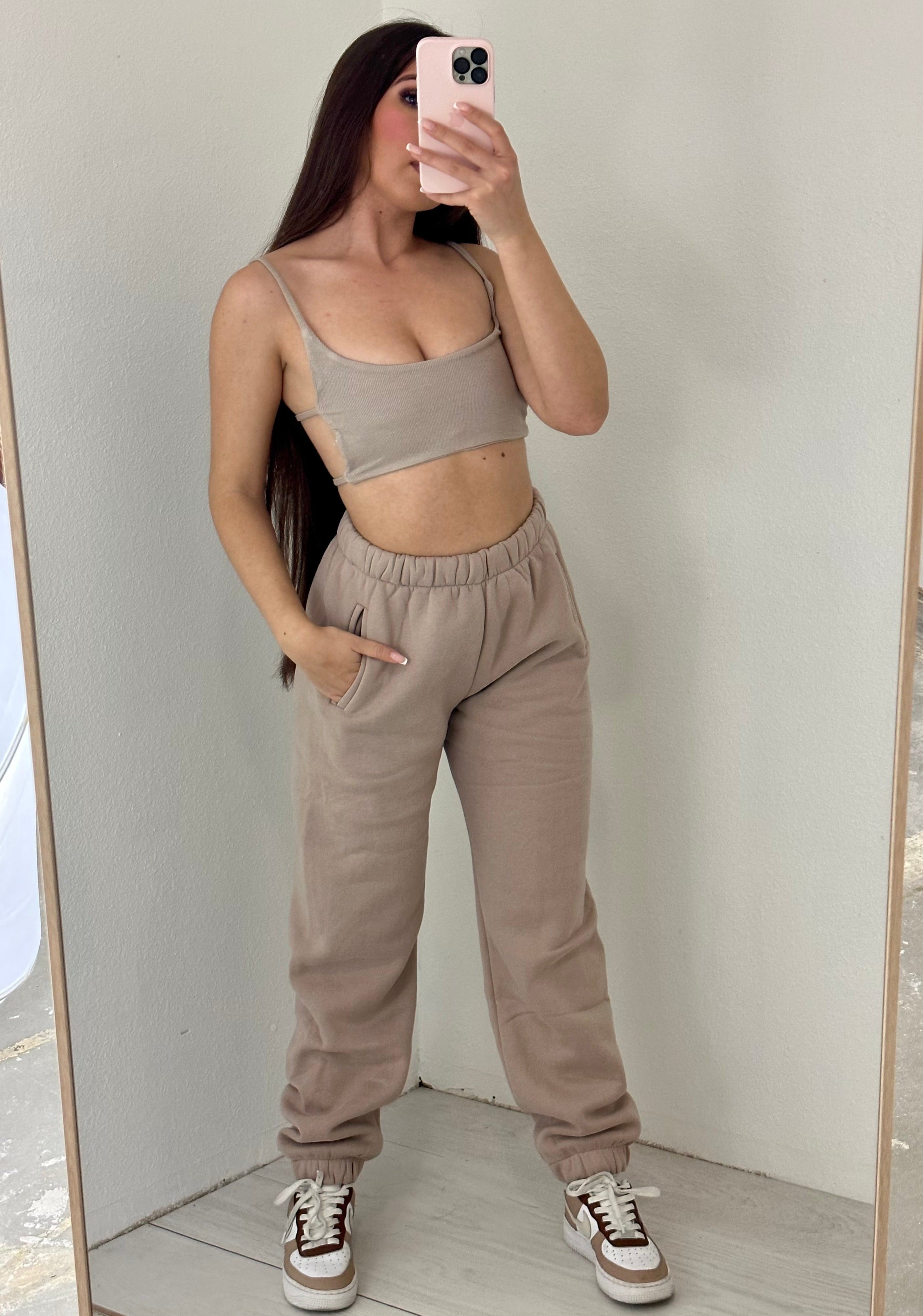 Kim Pant Set (Taupe)
